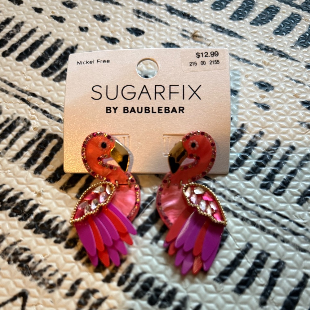 Flamingo earrings